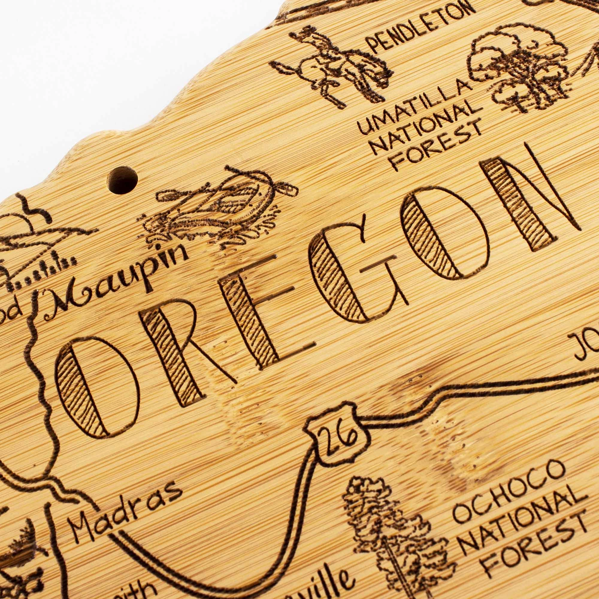 Destination Oregon Cutting Board, 14-1/2" x 10-3/4"