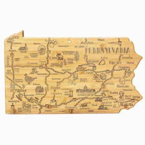 Destination Pennsylvania Cutting Board, 16" x 9-3/4" cutting board,chopping board,kitchen tools