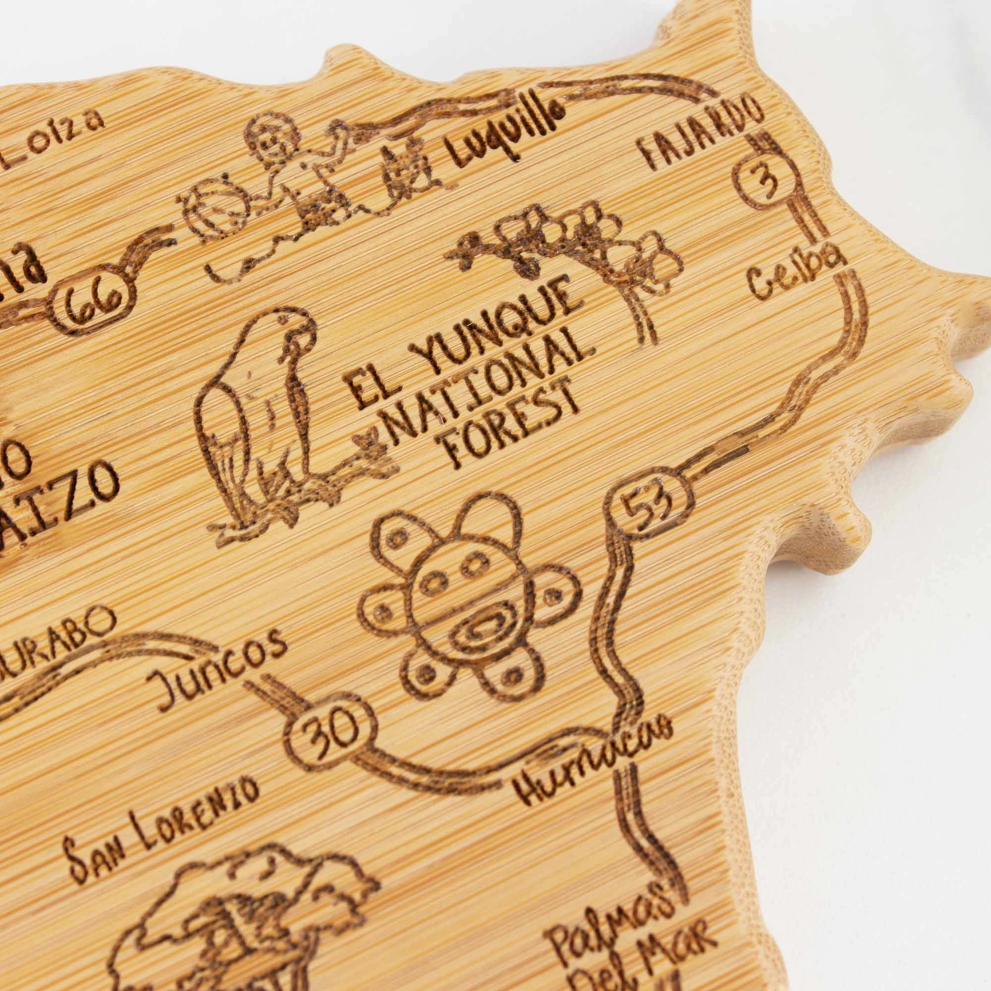 Destination Puerto Rico Cutting Board, 18" x 7"