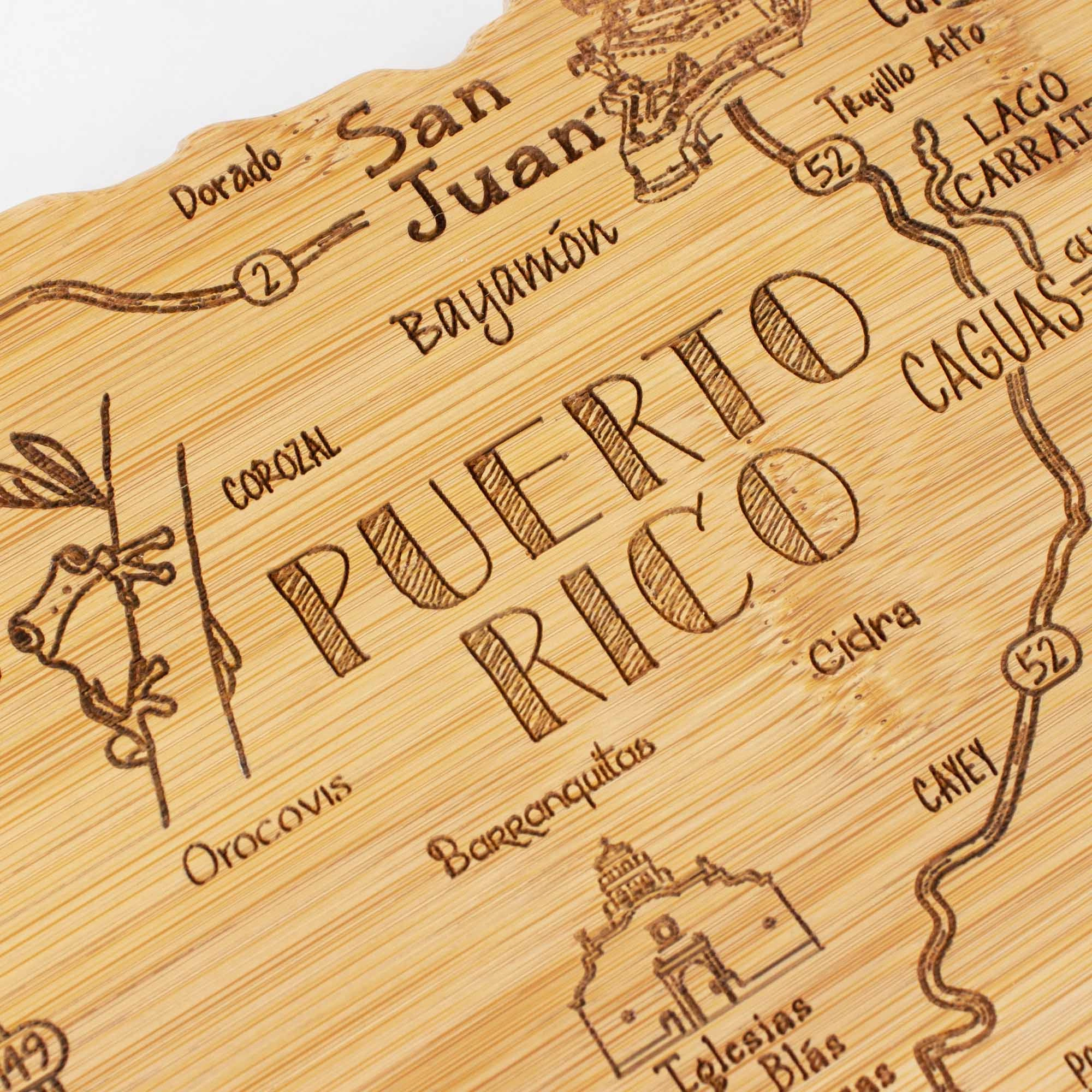 Destination Puerto Rico Cutting Board, 18" x 7"