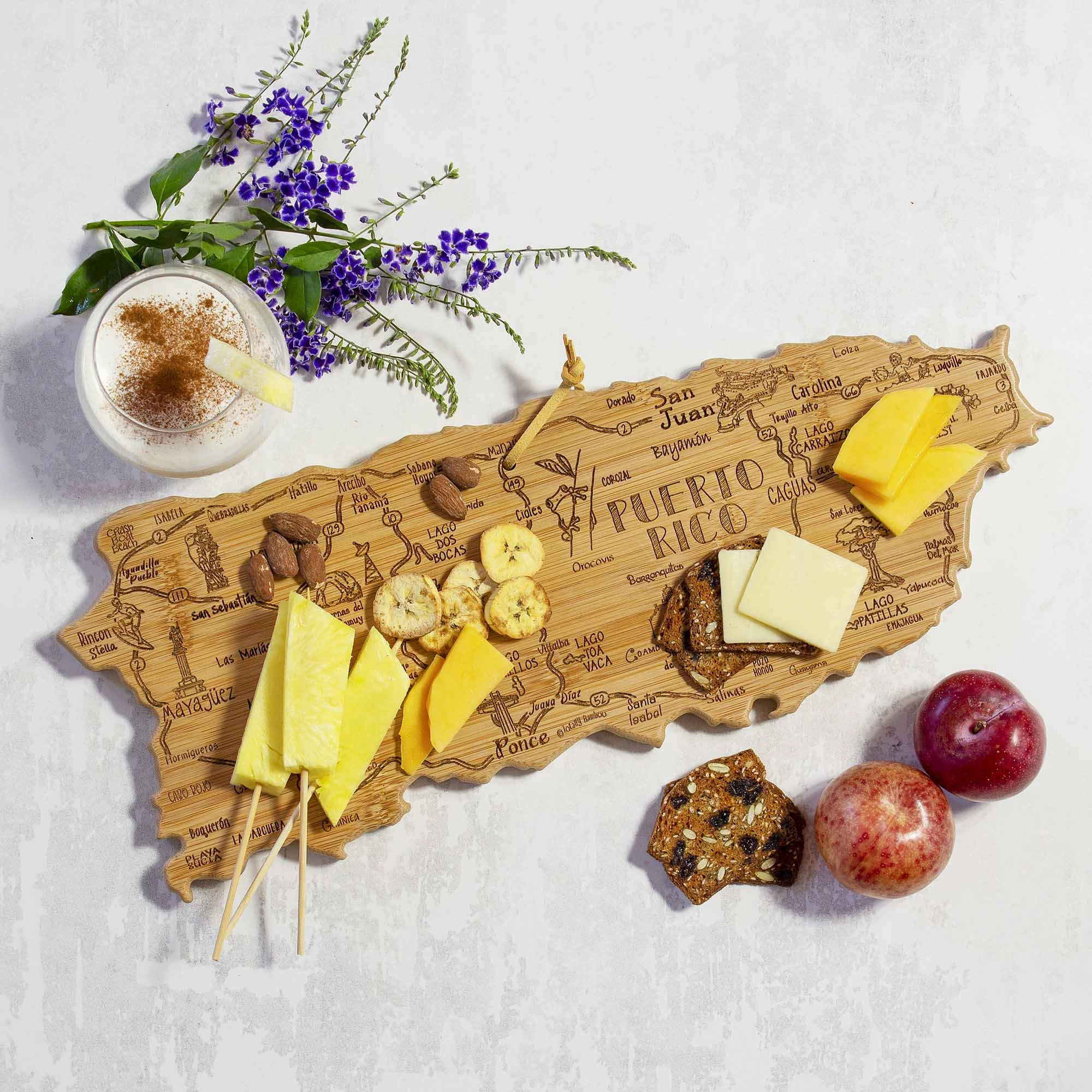 Destination Puerto Rico Cutting Board, 18" x 7"