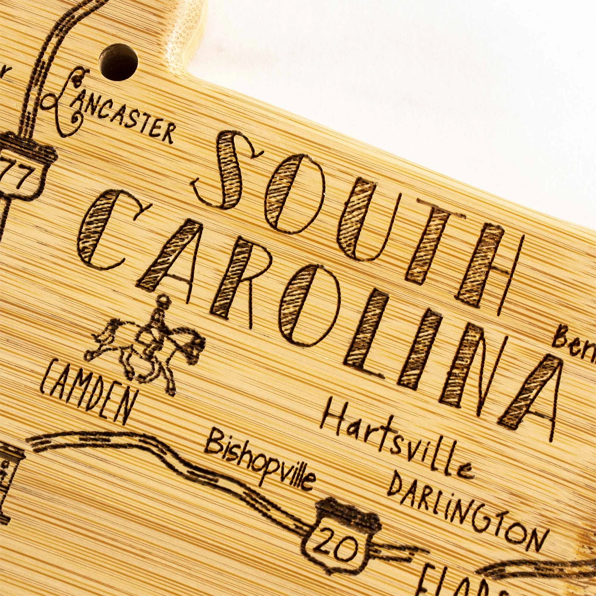 Destination South Carolina Cutting Board, 14" x 11-1/2"