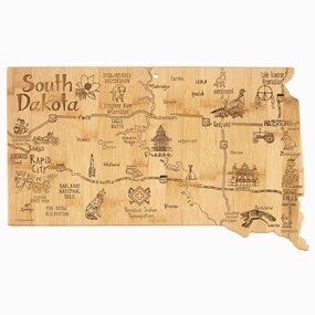 Destination South Dakota Cutting Board, 9-3/4" x 16" cutting board,chopping board,kitchen tools