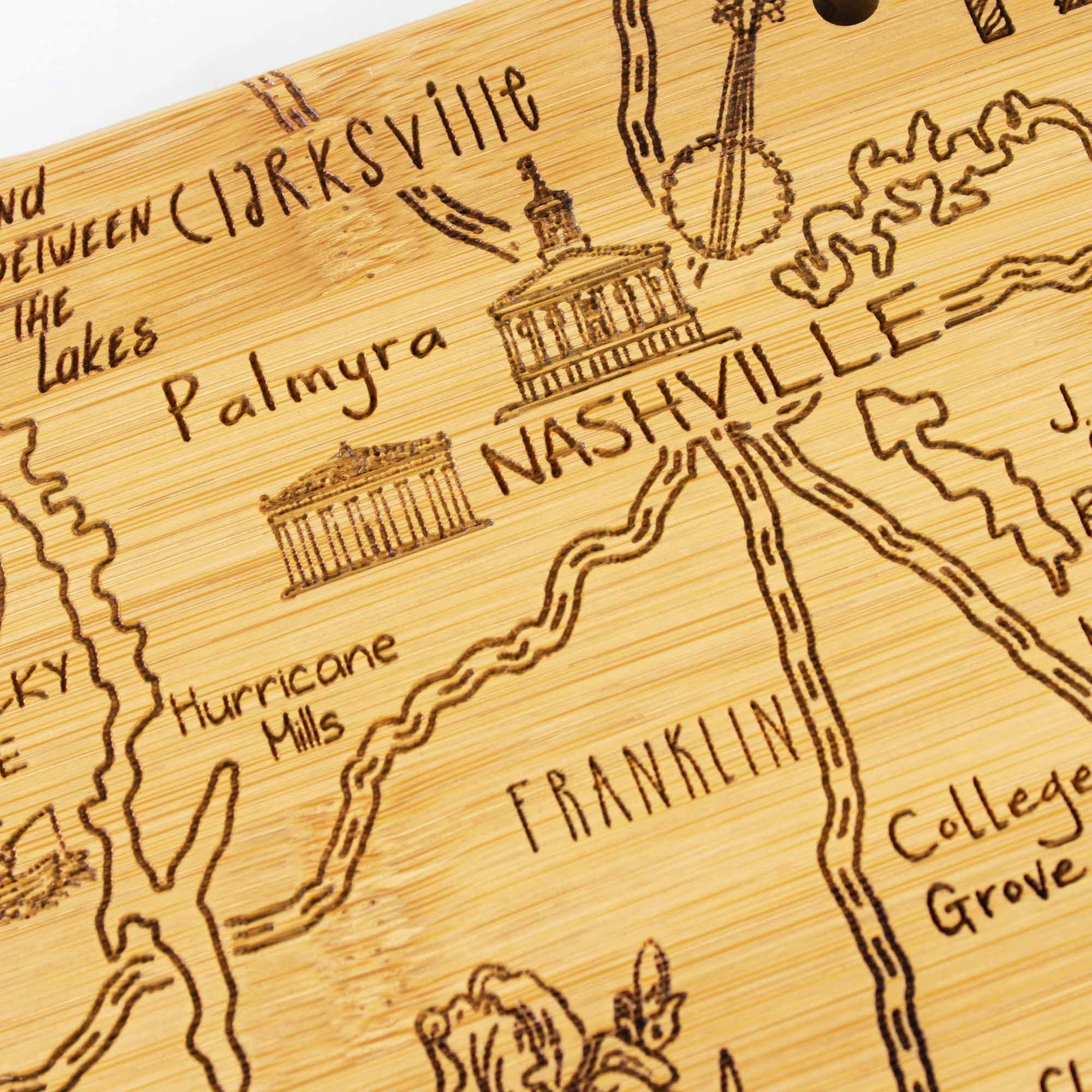 Destination Tennessee Cutting Board, 18-1/2" x 7"
