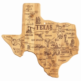 Destination Texas Cutting Board, 14" x 13-3/8" cutting board,chopping board,kitchen tools
