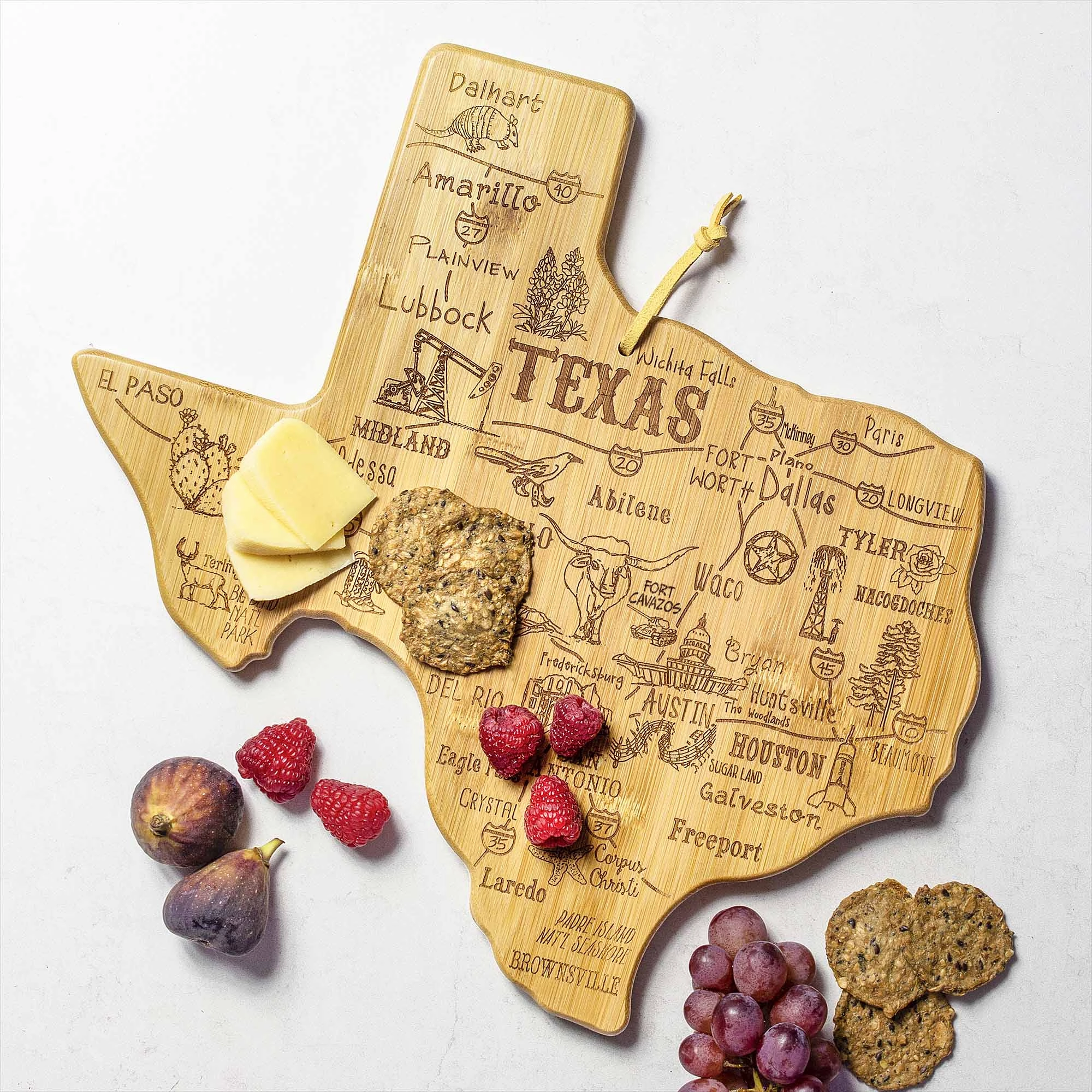 Destination Texas Cutting Board, 14" x 13-3/8"