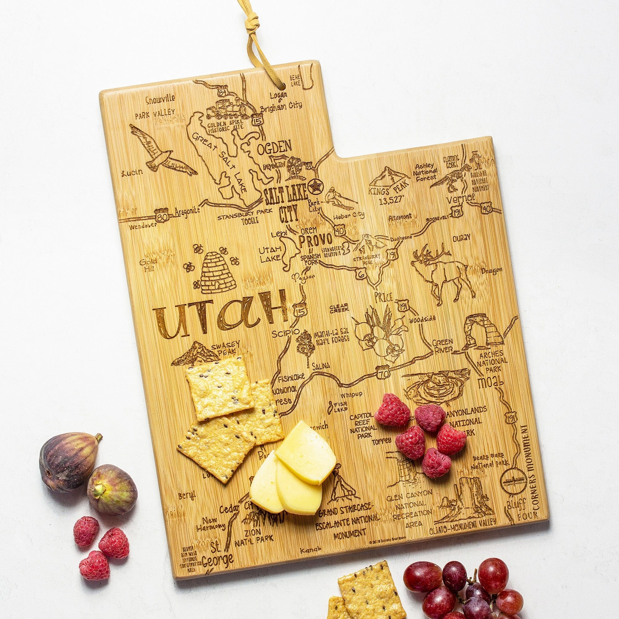 Destination Utah Cutting Board, 11" x 14-1/4"