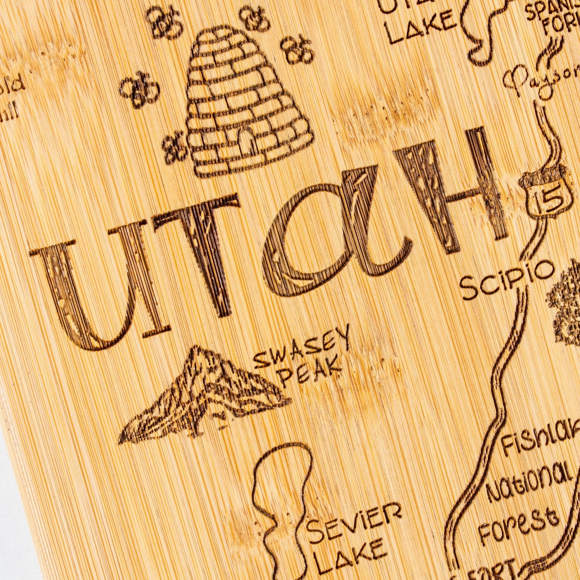 Destination Utah Cutting Board, 11" x 14-1/4"