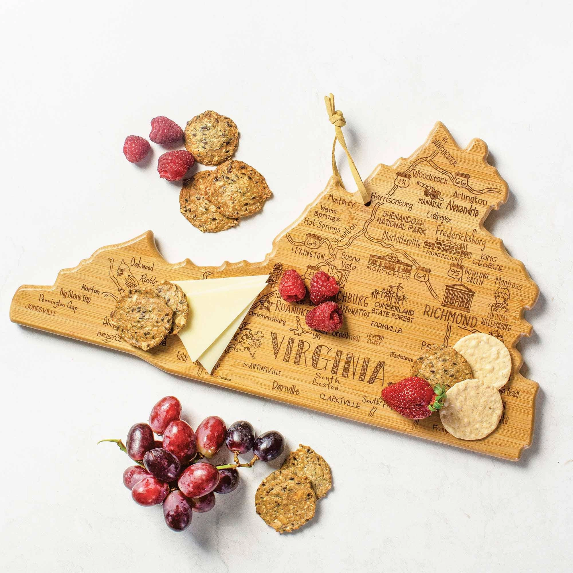 Destination Virginia Cutting Board, 16-1/2" x 9-1/2"