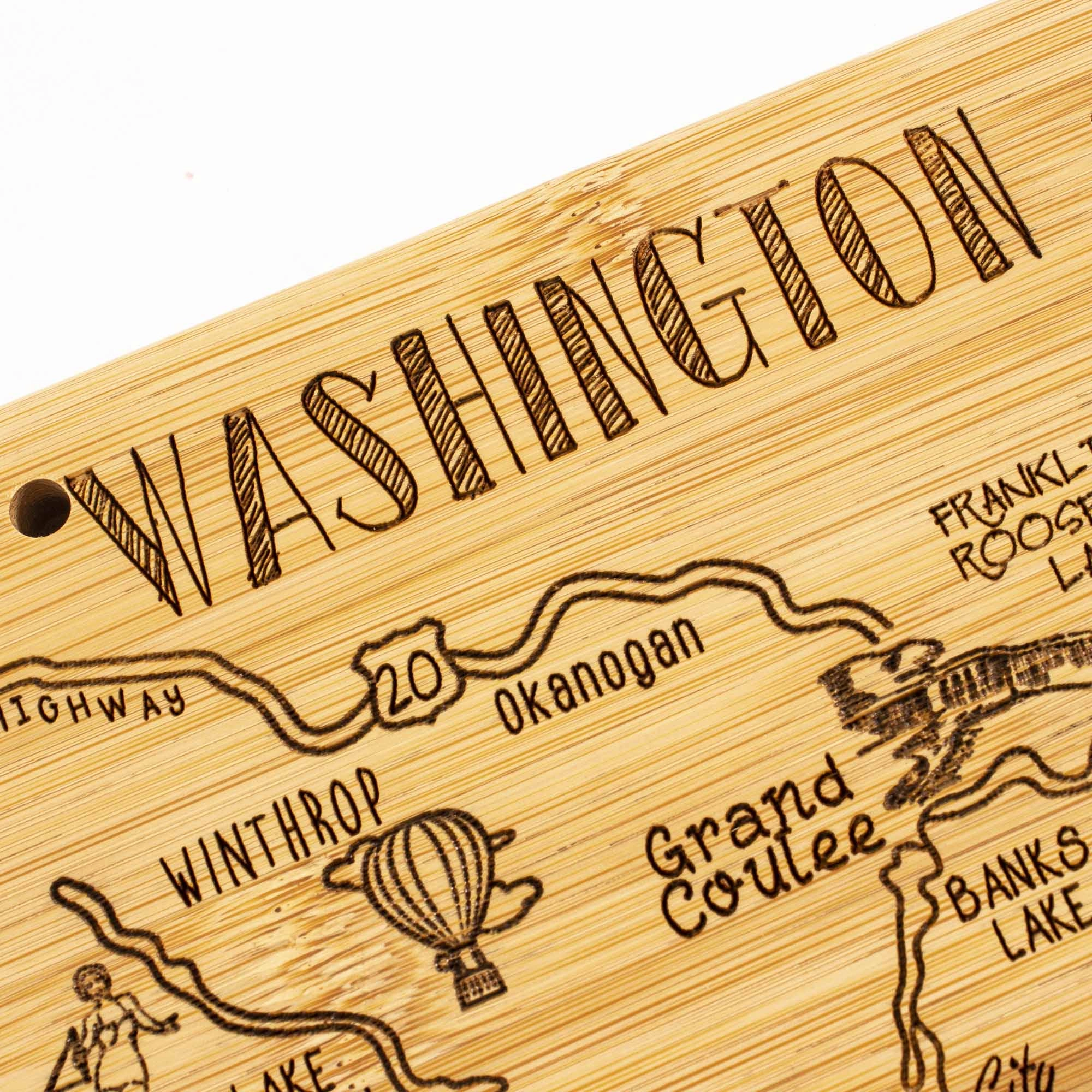 Destination Washington Cutting Board, 15-1/2" x 10"