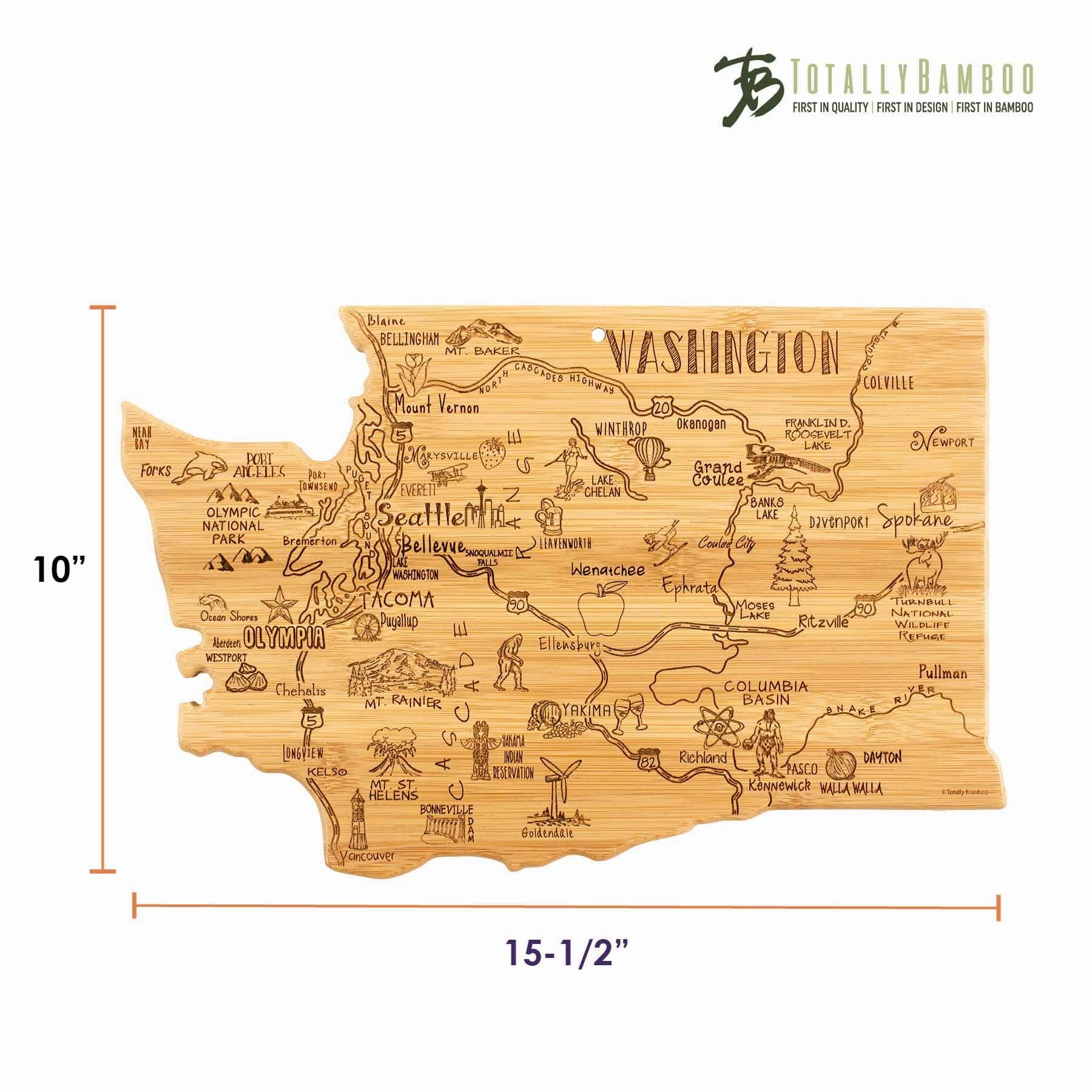Destination Washington Cutting Board, 15-1/2" x 10"