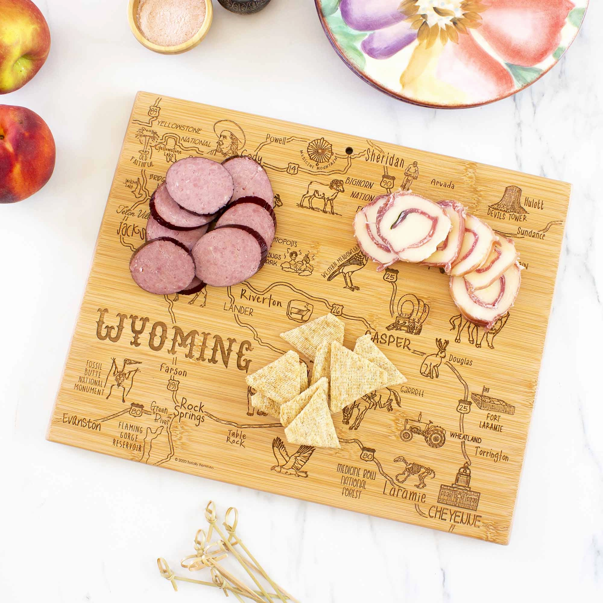 Destination Wyoming Cutting Board, 11" x 14-1/4"