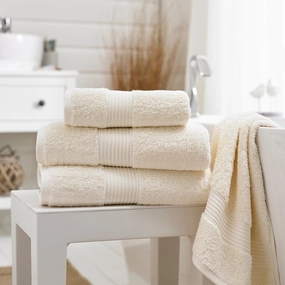 Deyongs Bliss Supersoft Pima Towel Cream bathroom essentials,bathroom accessories,bathroom set