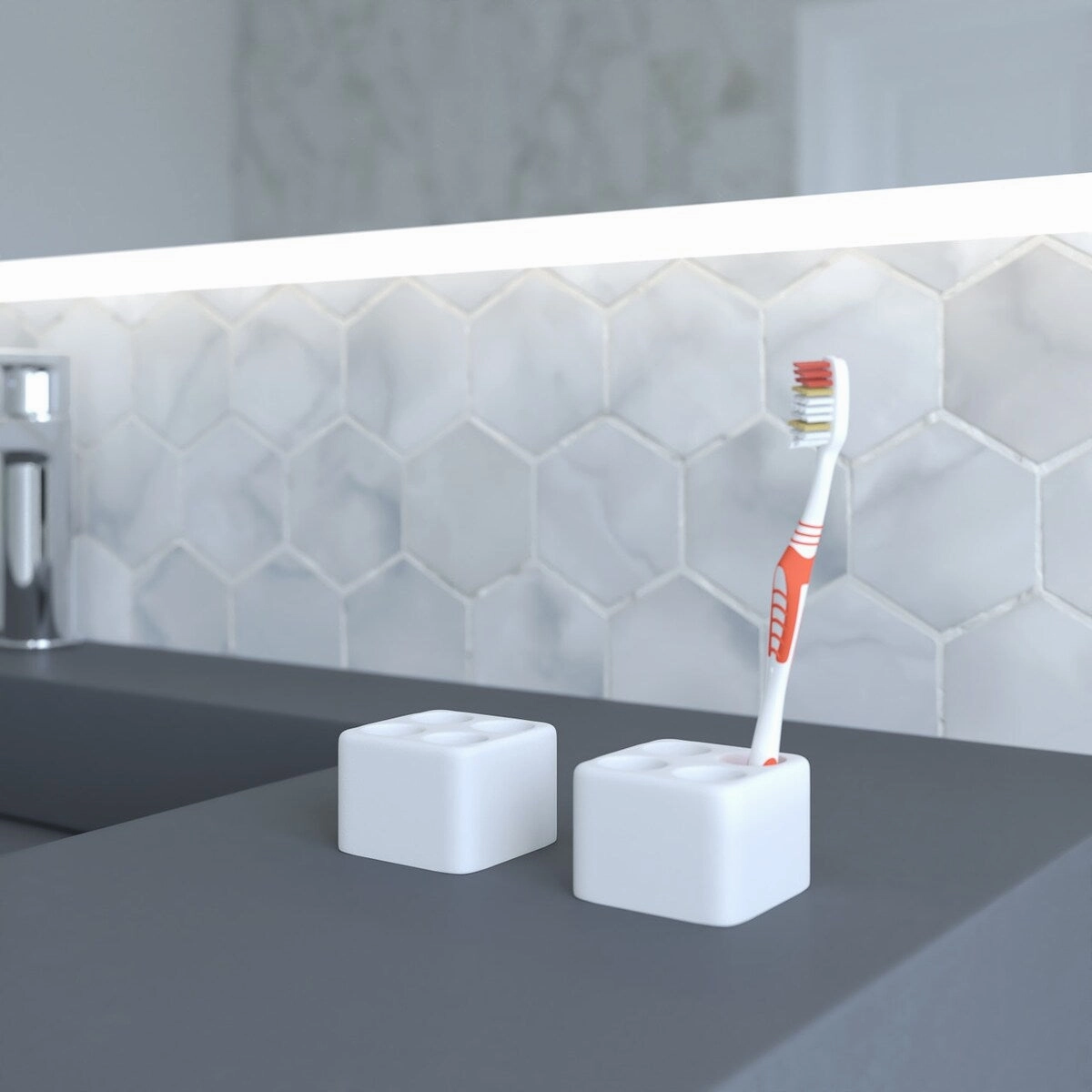 Diatomite Quick-Dry Stone Toothbrush Holder
