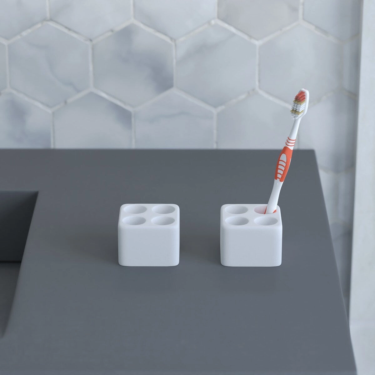 Diatomite Quick-Dry Stone Toothbrush Holder