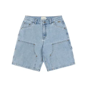 Dime Carpenter Denim Shorts - Blue Washed Clothing_Dime