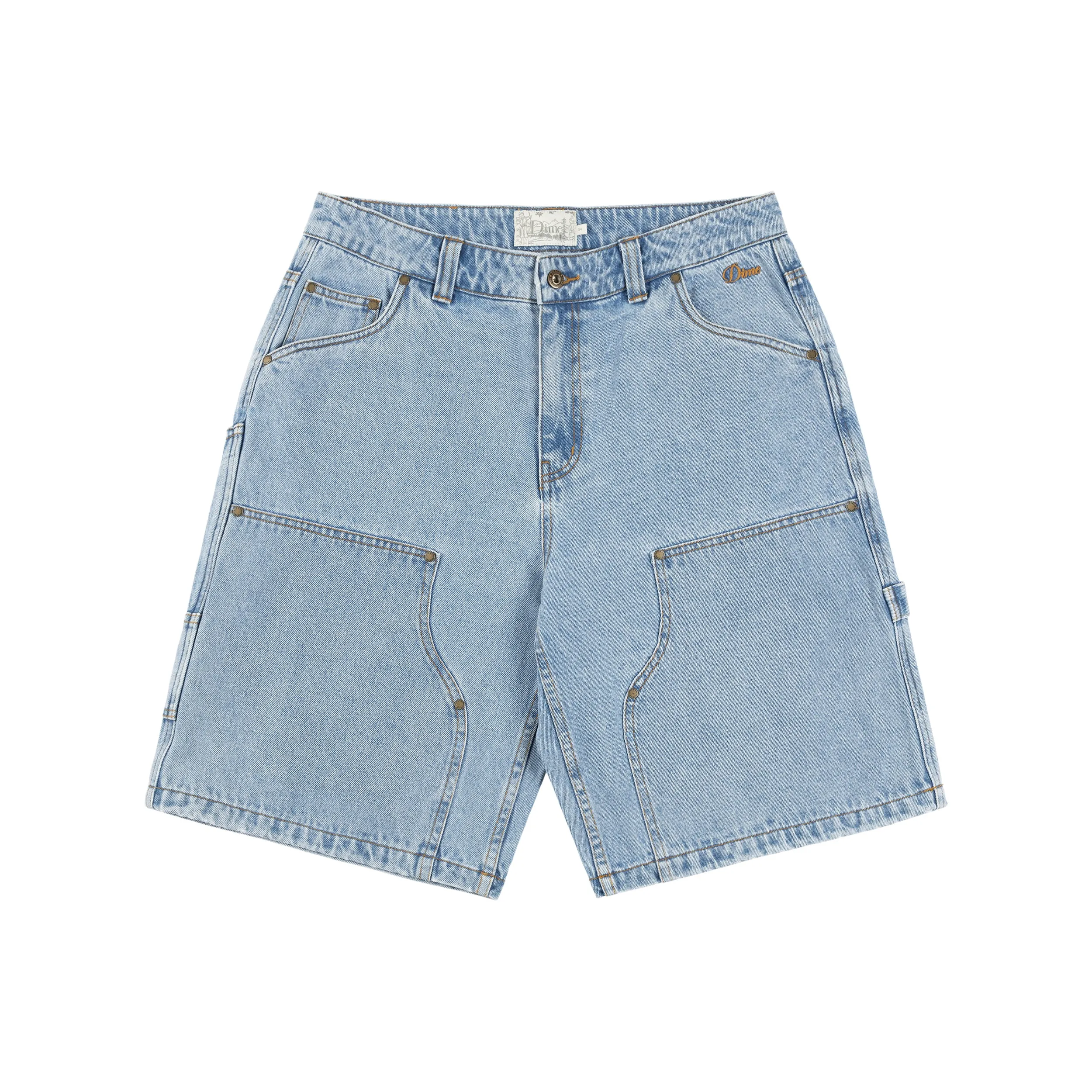 Dime Carpenter Denim Shorts - Blue Washed Clothing_Dime