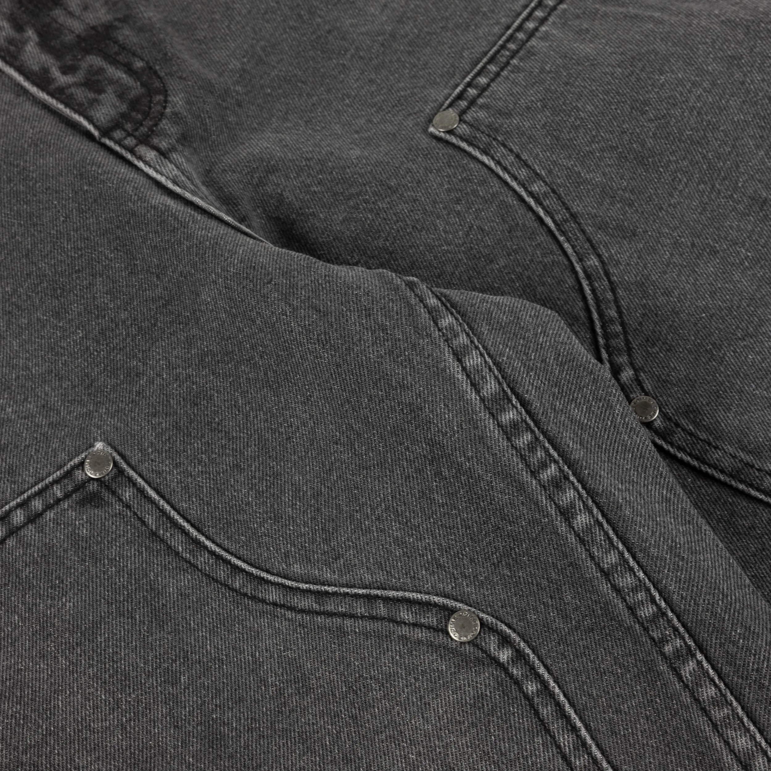 Dime Carpenter Denim Shorts - Faded Black Clothing_Dime