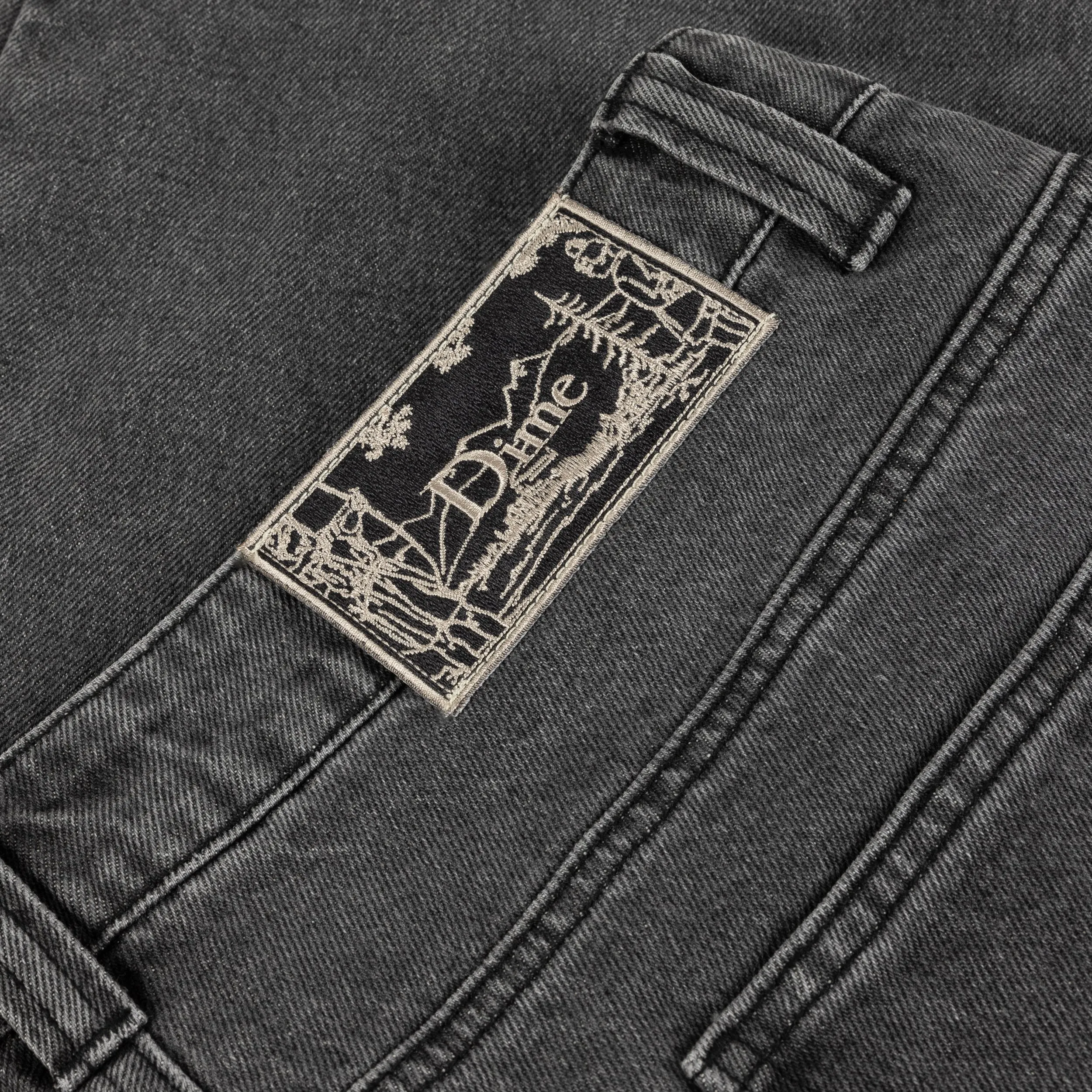 Dime Carpenter Denim Shorts - Faded Black Clothing_Dime