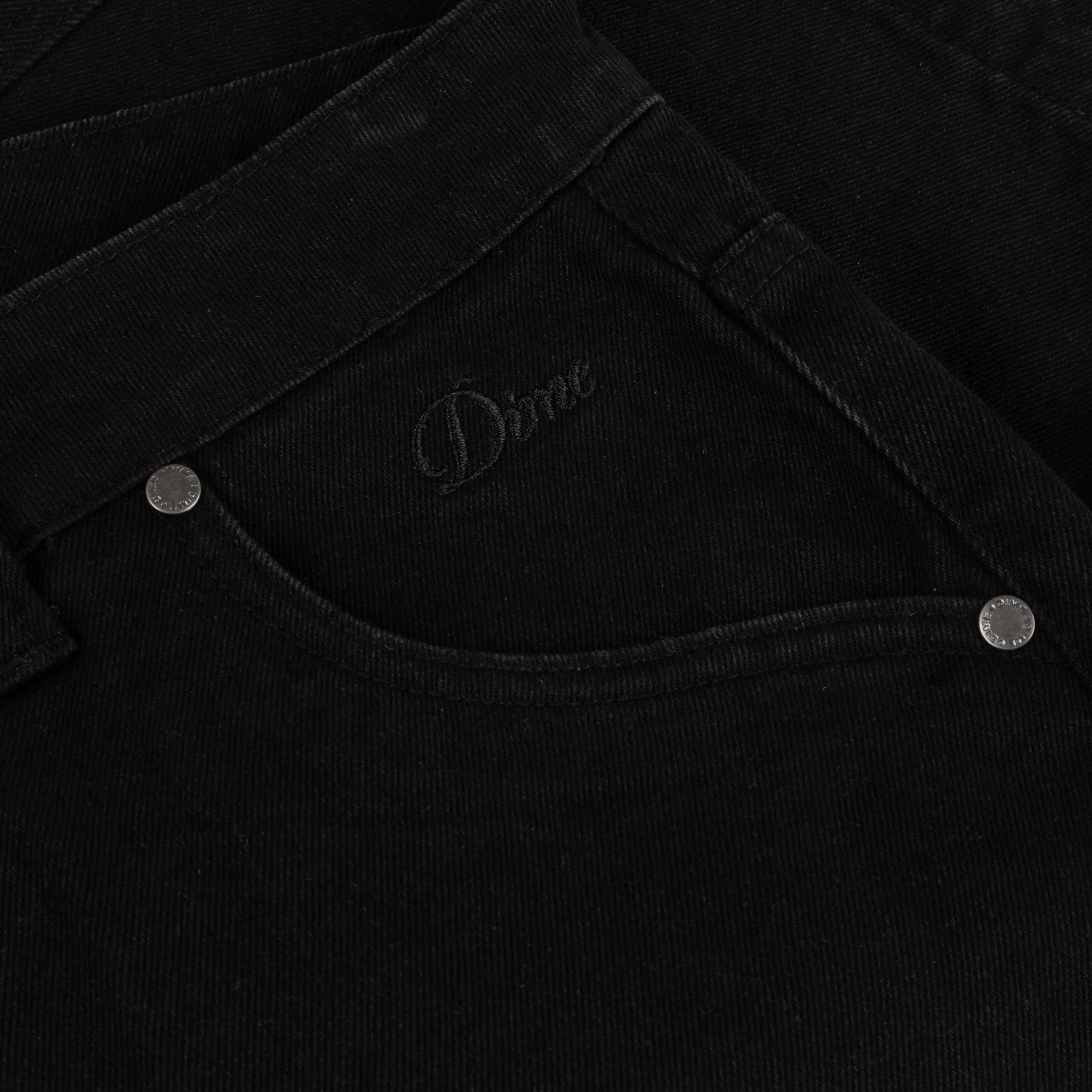 Dime Carpenter Denim Shorts - Jet Black Clothing_Dime