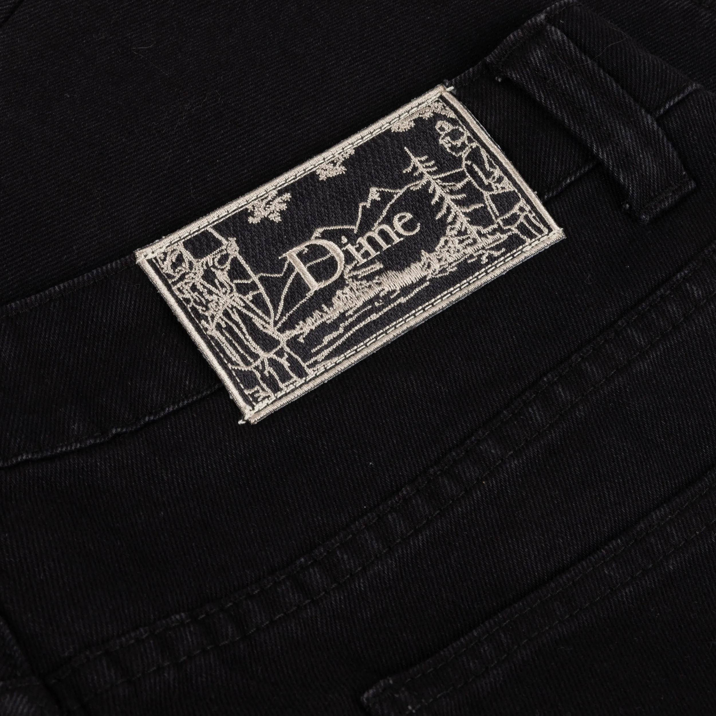 Dime Carpenter Denim Shorts - Jet Black Clothing_Dime