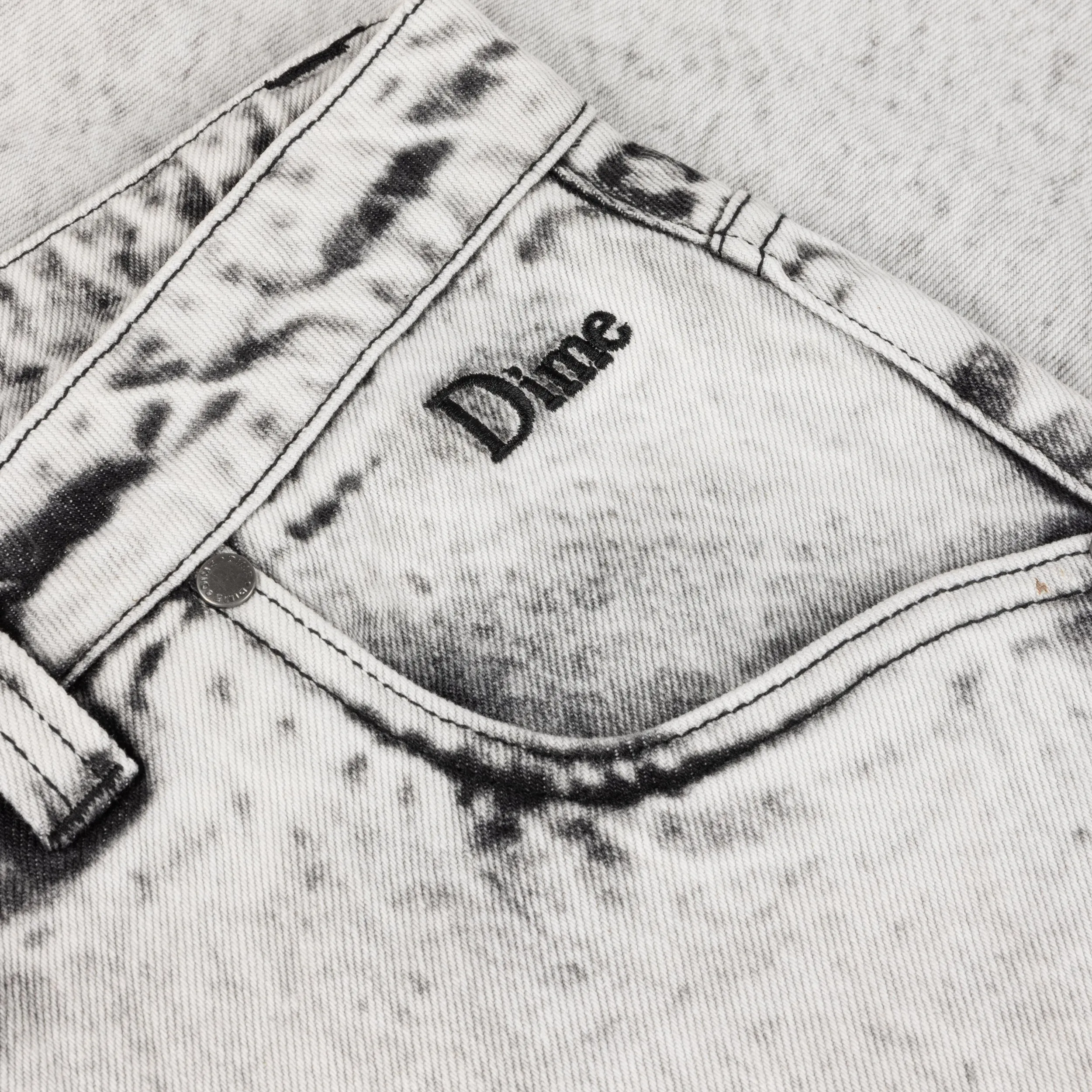 Dime Classic Baggy Denim Pants - Smoke White Clothing_Dime