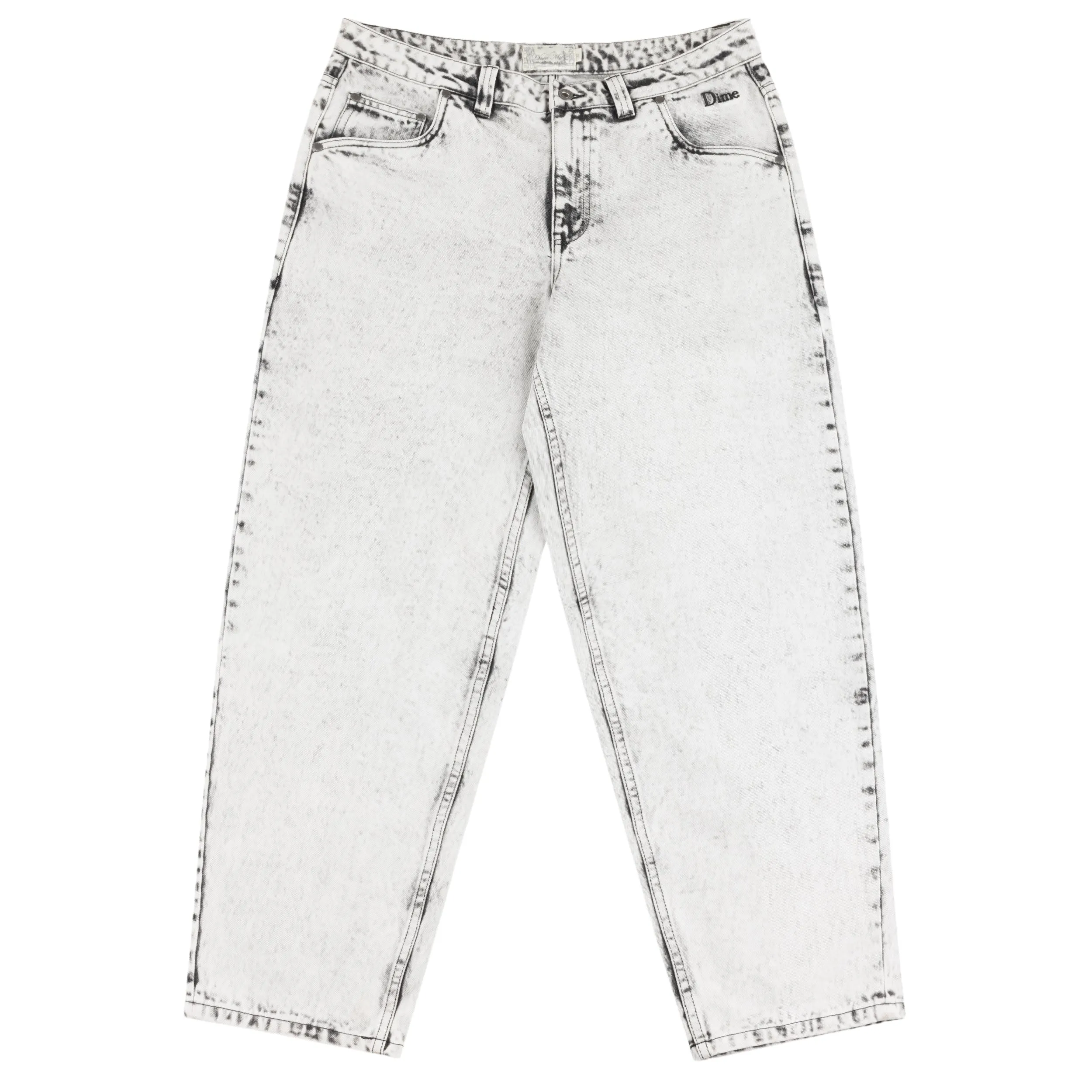 Dime Classic Baggy Denim Pants - Smoke White Clothing_Dime