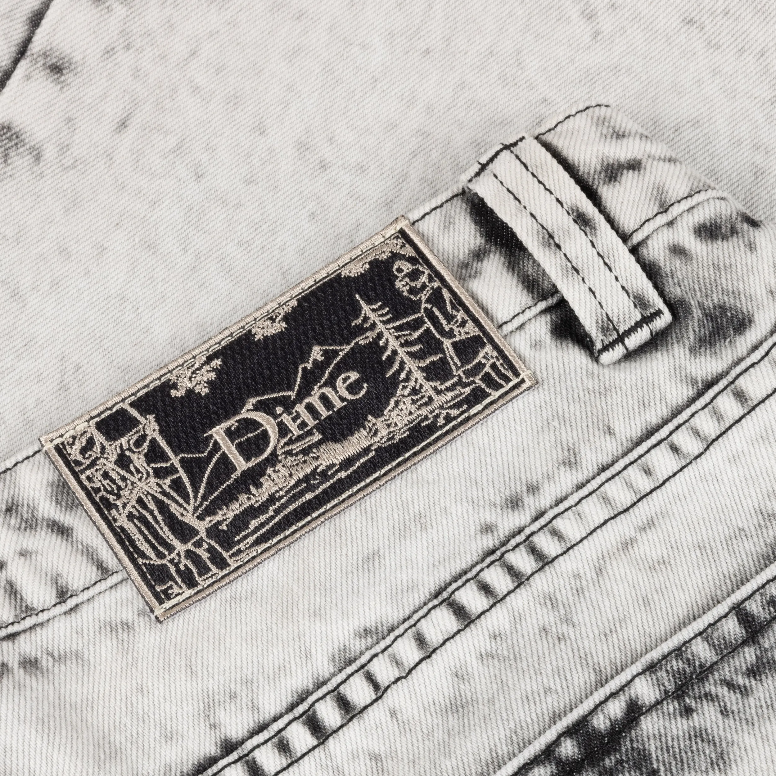 Dime Classic Baggy Denim Pants - Smoke White Clothing_Dime