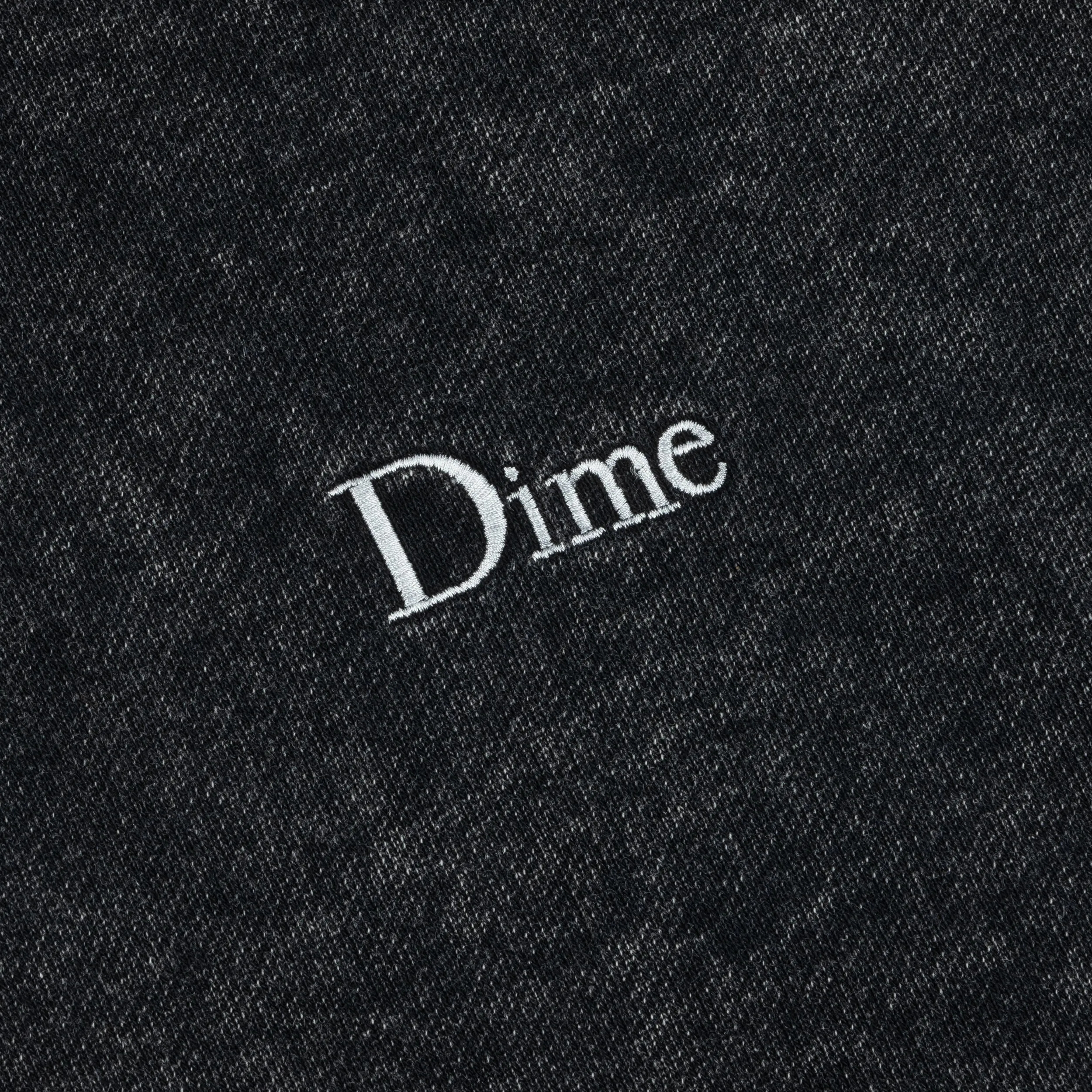 Dime Classic Faded French Terry Hoodie - Black Clothing_Dime