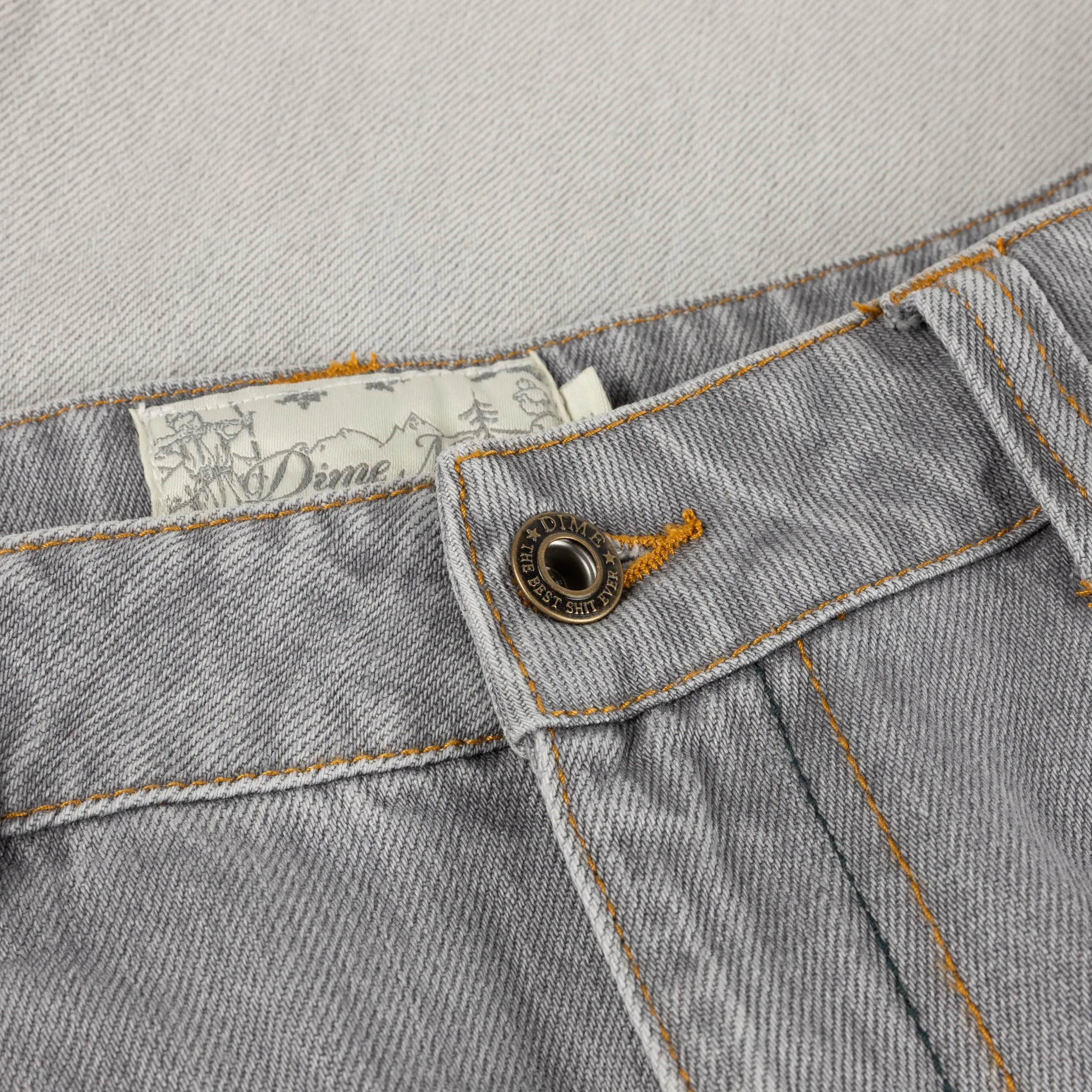 Dime Classic Relaxed Denim Pants - Dipped Sandblaster Grey Clothing_Dime
