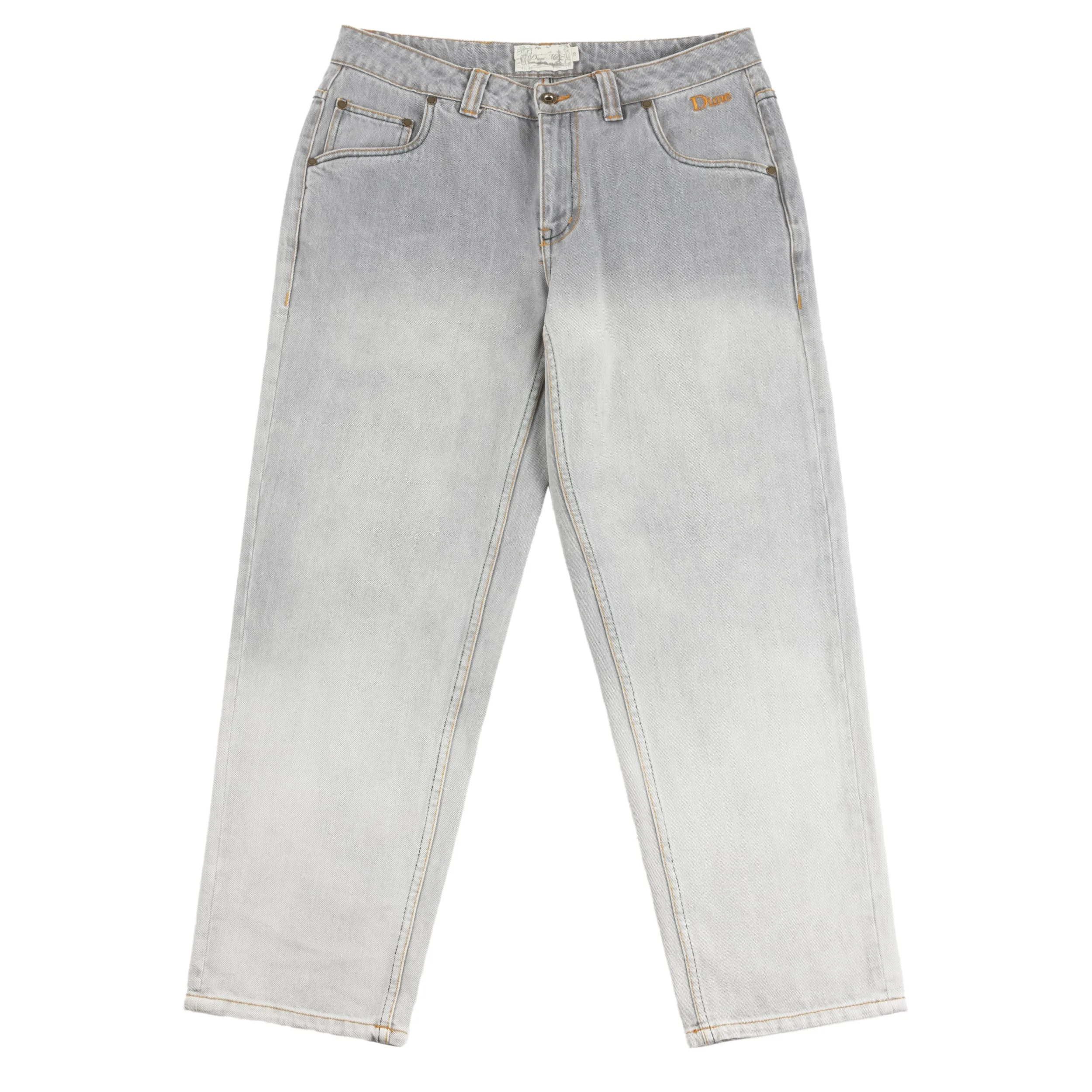 Dime Classic Relaxed Denim Pants - Dipped Sandblaster Grey Clothing_Dime