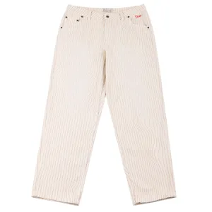 Dime Classic Relaxed Denim Pants - Striped/Warm White Clothing_Dime