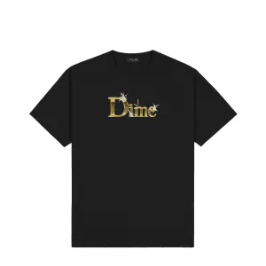 Dime Classic Shiny T-Shirt - Black Clothing_Dime