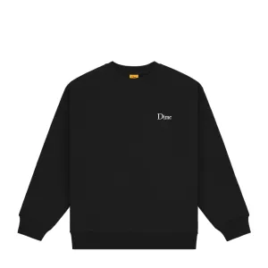 Dime Classic Small Logo Crewneck - Black Clothing_Dime