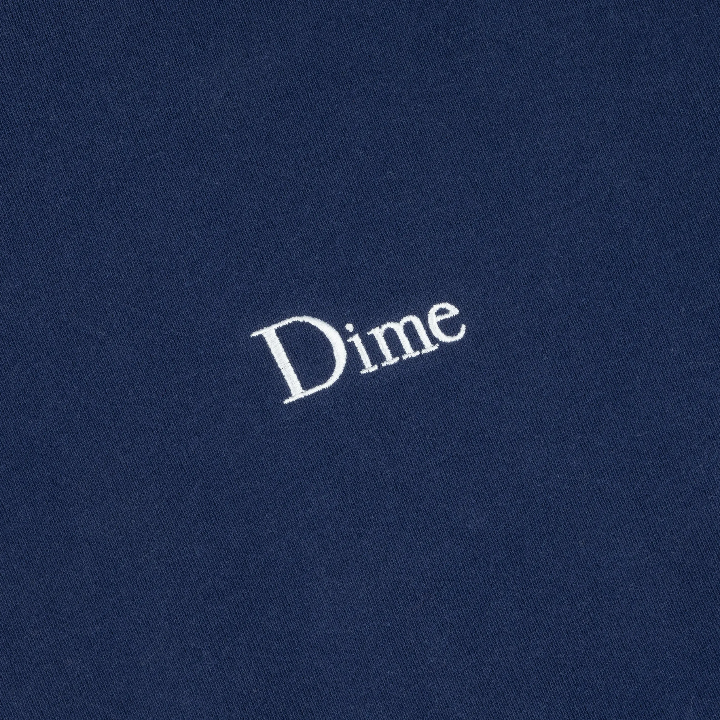 Dime Classic Small Logo Crewneck - Navy Clothing_Dime