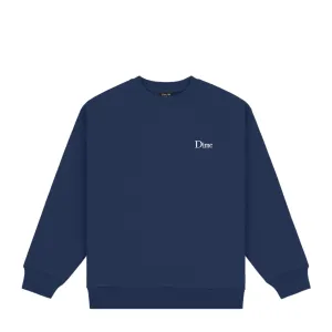 Dime Classic Small Logo Crewneck - Navy Clothing_Dime