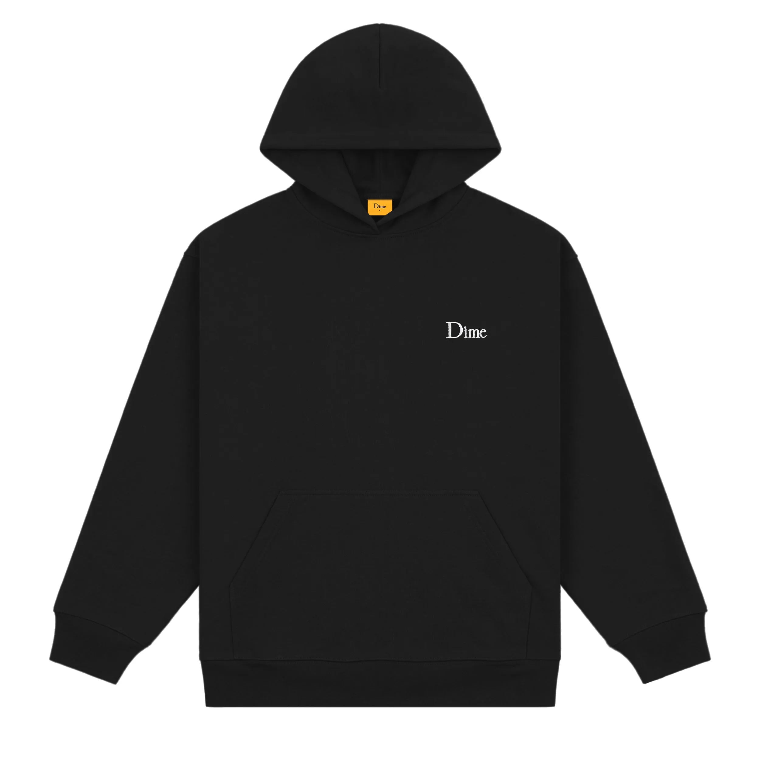 Dime Classic Small Logo Hoodie - Black Clothing_Dime