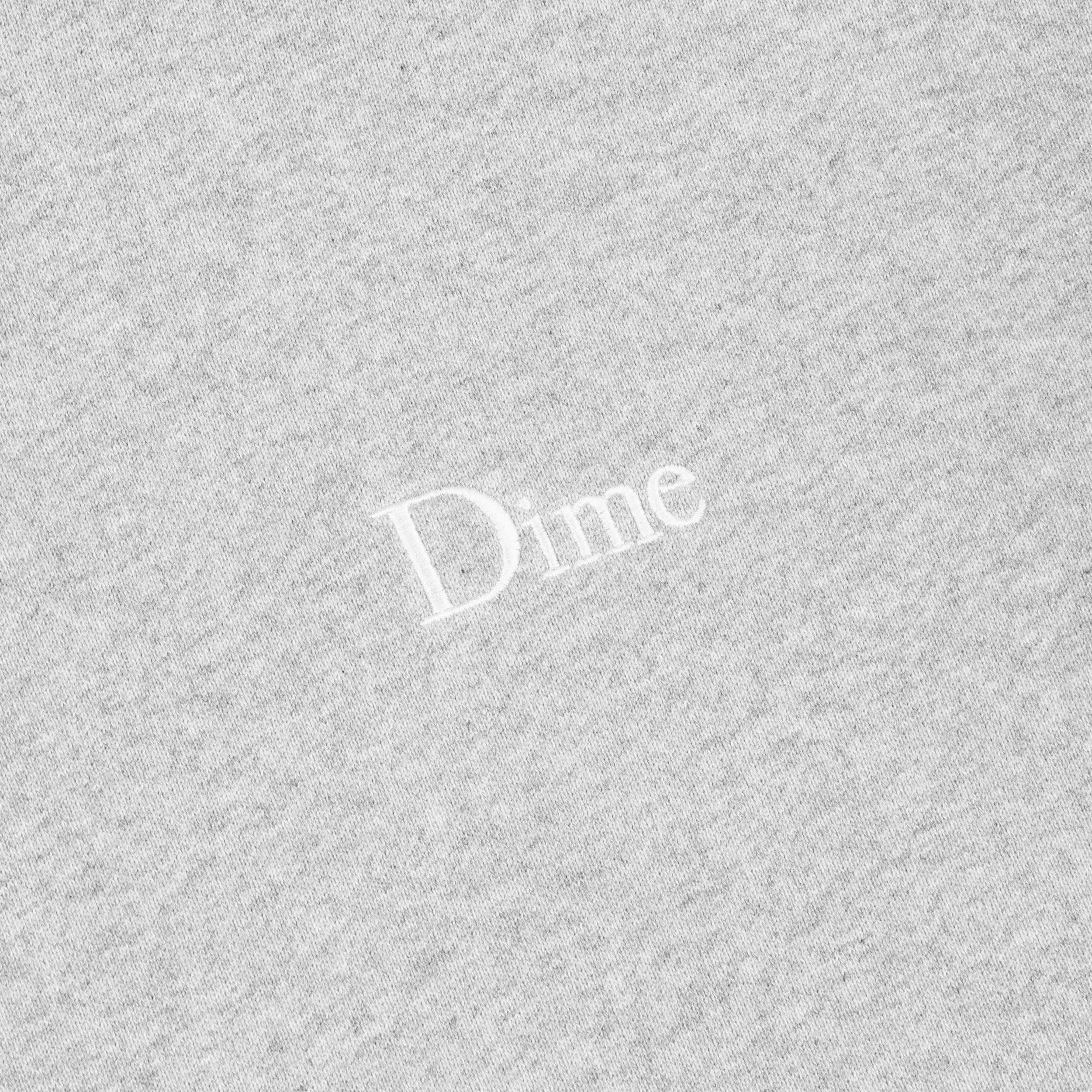 Dime Classic Small Logo Hoodie - Heather Grey Clothing_Dime