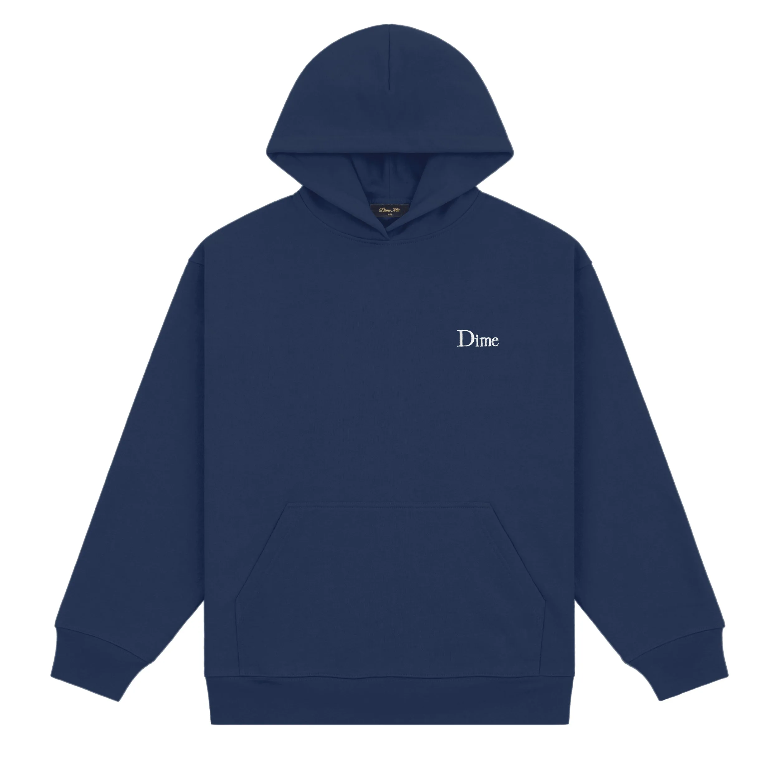 Dime Classic Small Logo Hoodie - Navy Clothing_Dime