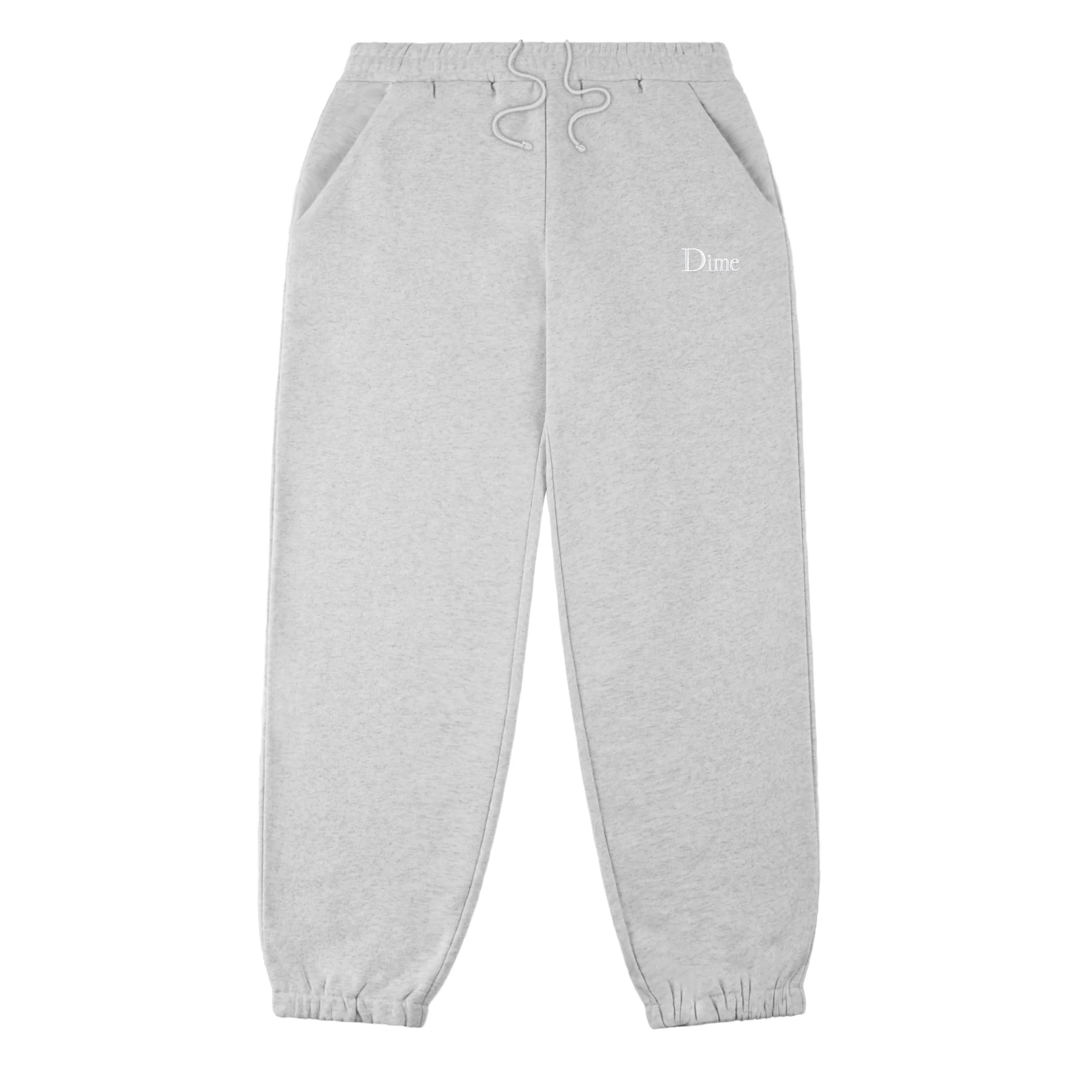 Dime Classic Small logo Sweatpants - Heather Grey Clothing_Dime