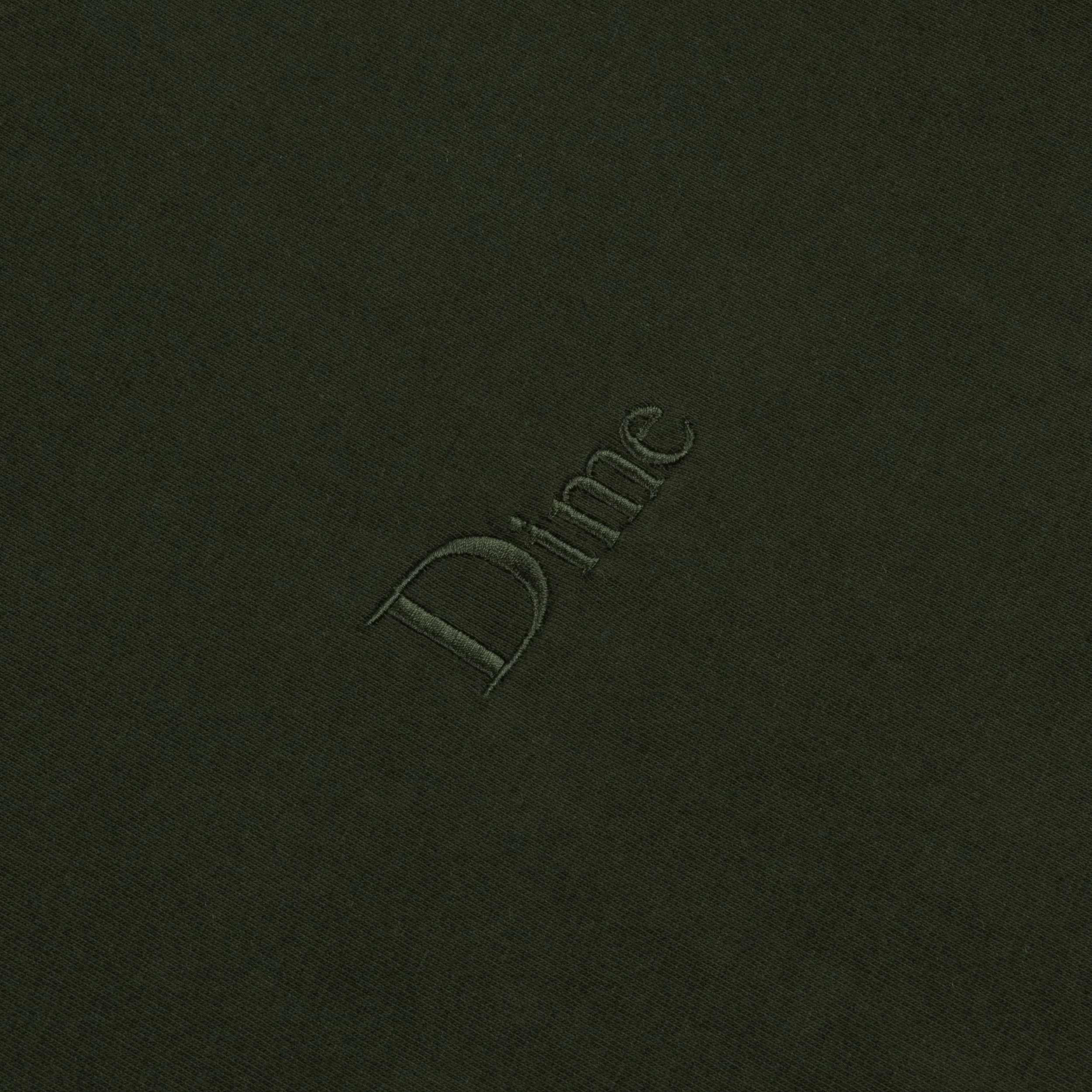 Dime Classic Small Logo T-Shirt - Forest Green Clothing_Dime