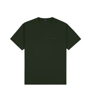 Dime Classic Small Logo T-Shirt - Forest Green Clothing_Dime