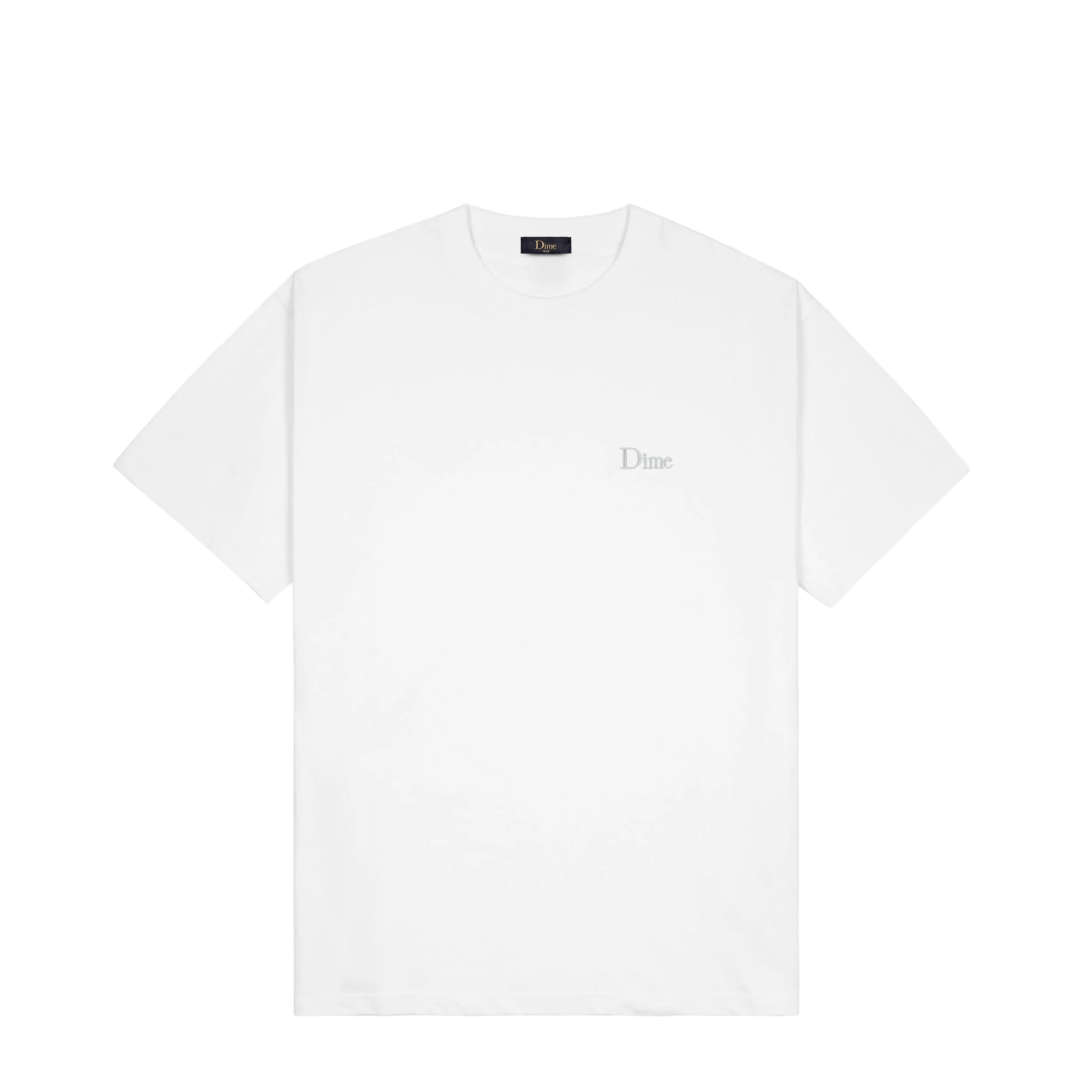 Dime Classic Small Logo T-Shirt - White Clothing_Dime