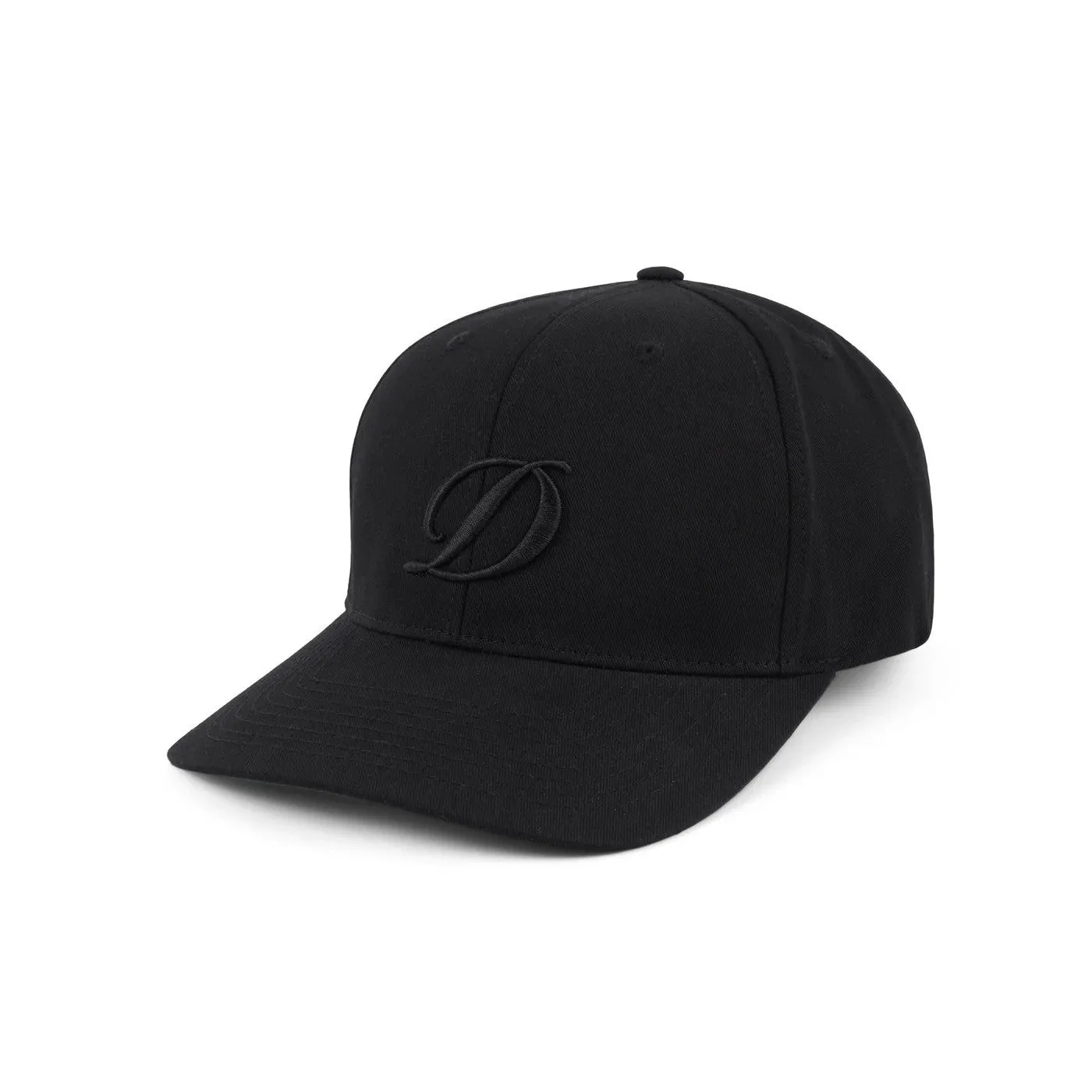 Dime Cursive D Full Fit Cap - Black Clothing_Dime