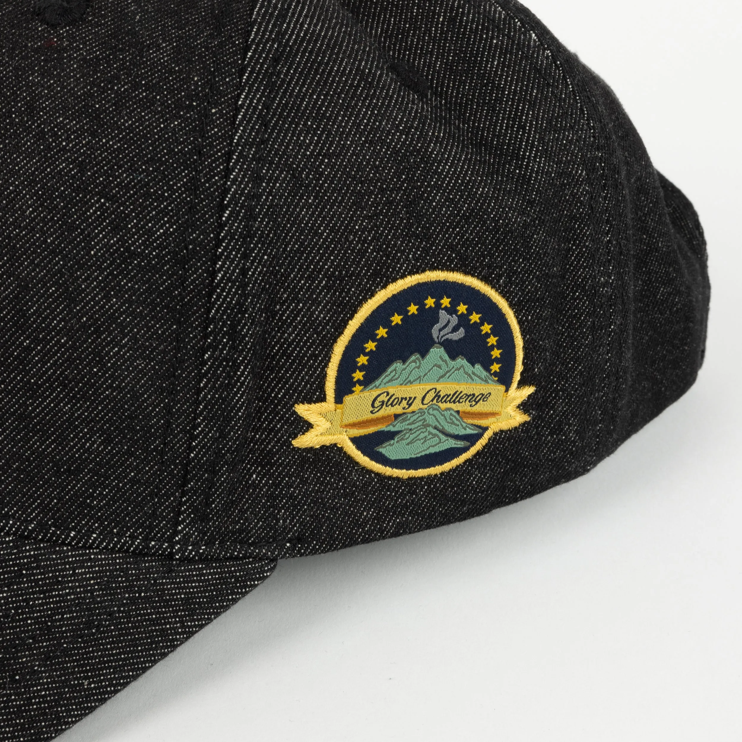 Dime Cursive D Full Fit Cap - Black Denim Clothing_Dime