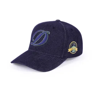 Dime Cursive D Full Fit Cap - Indigo Denim Clothing_Dime