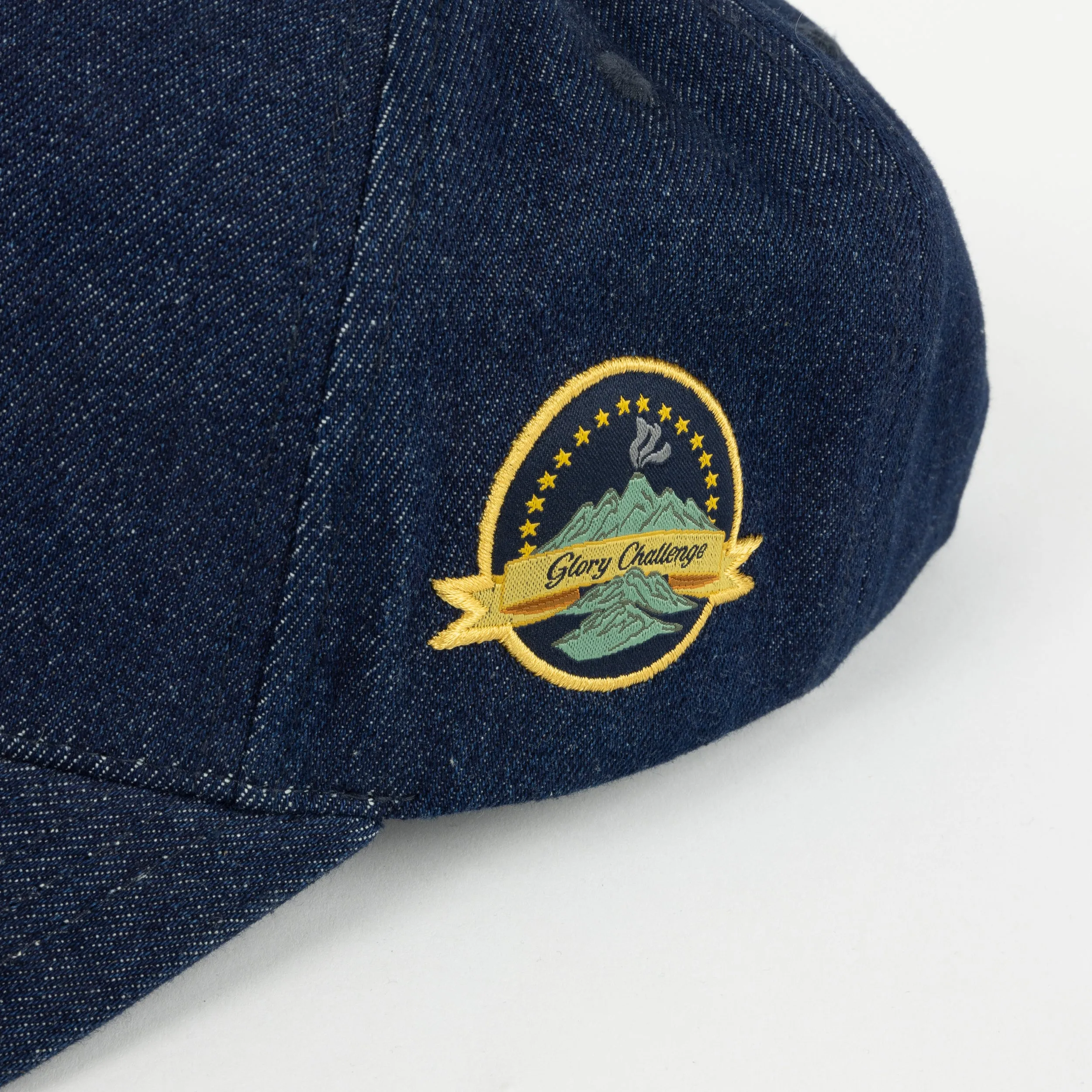Dime Cursive D Full Fit Cap - Indigo Denim Clothing_Dime