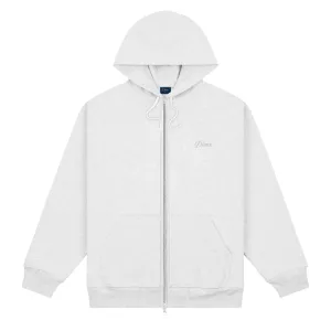 Dime Cursive Zip-Hoodie - Ash Clothing_Dime
