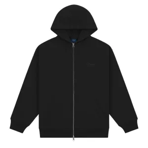 Dime Cursive Zip-Hoodie - Black Clothing_Dime