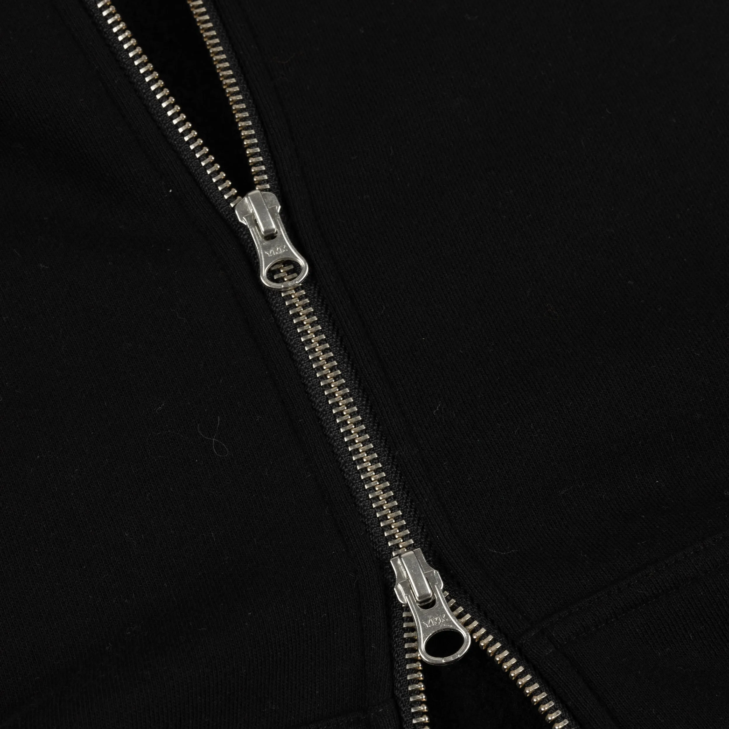 Dime Cursive Zip-Hoodie - Black Clothing_Dime